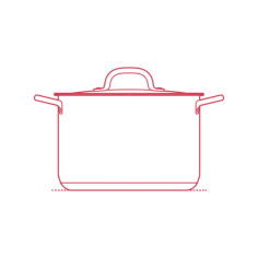 Objects Cooking Pots Ikea 365 Pot 11 Qt Editable Svg Line Art, Free Vectors File
